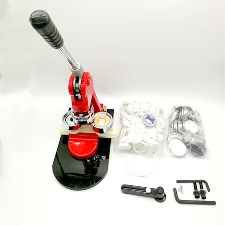 44/50MM máquina de insignias juego de máquina de insignias 100/500/1000 juegos de material Un cortador de plástico