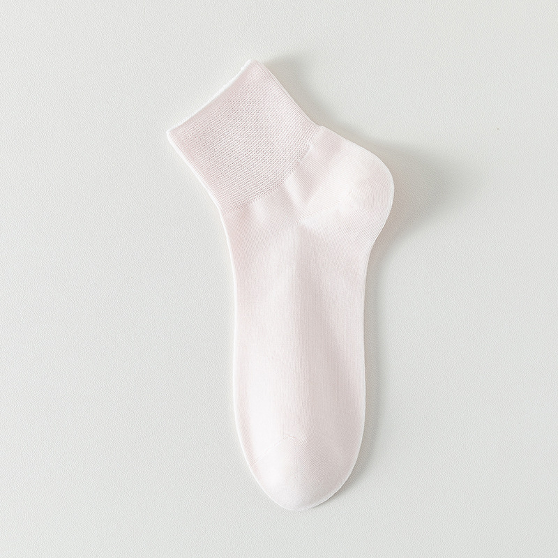 Calcetines de algodón de color sólido, calcetines de verano de mujer, calcetines sin costura, calcetines de mes, calcetines de paquete independiente, calcetines sueltas de color caramelo