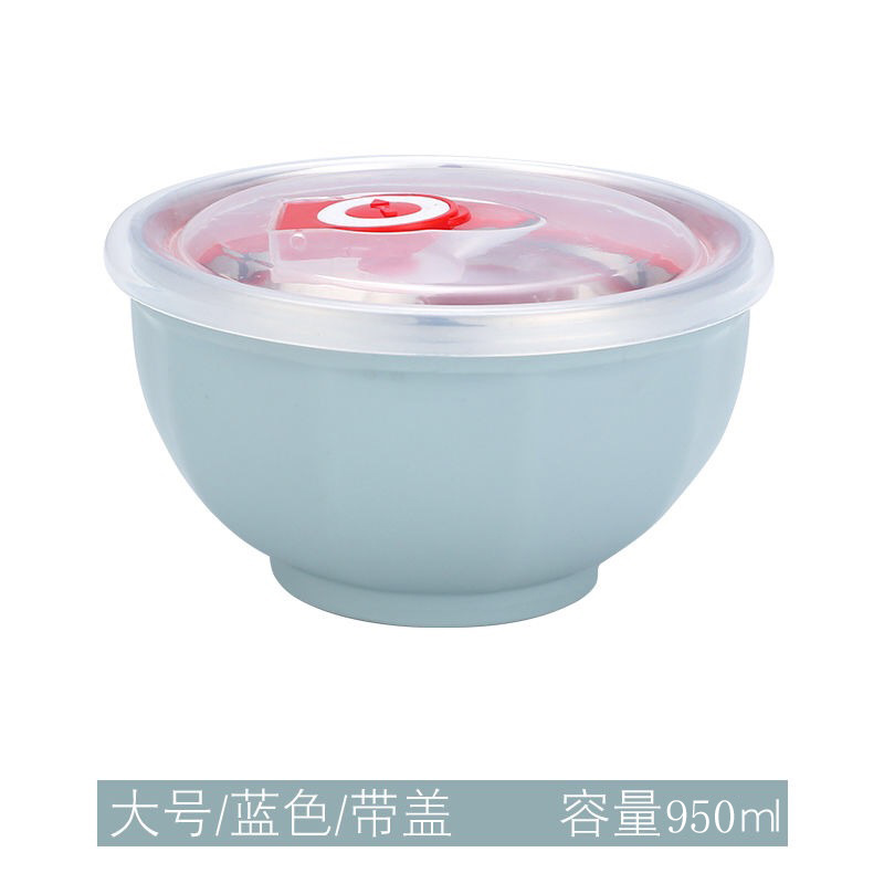 304 tazón de arroz de acero inoxidable de gran capacidad tazón de arroz kindergarten fábrica de aislamiento térmico tazón resistente a la caída de alto valor de color Estilo nórdico tazón