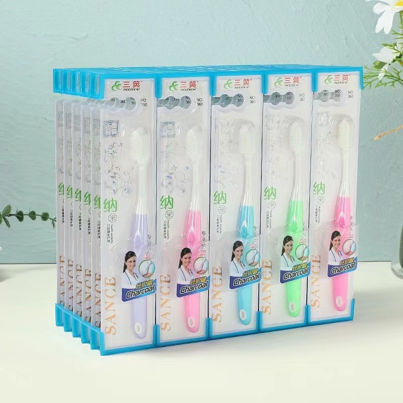 46 tipos de cepillo de dientes - 2 cepillo de dientes de pelo suave para adultos de alta calidad estudiantes decoración doméstica Yiwu pequeños productos básicos al por mayor