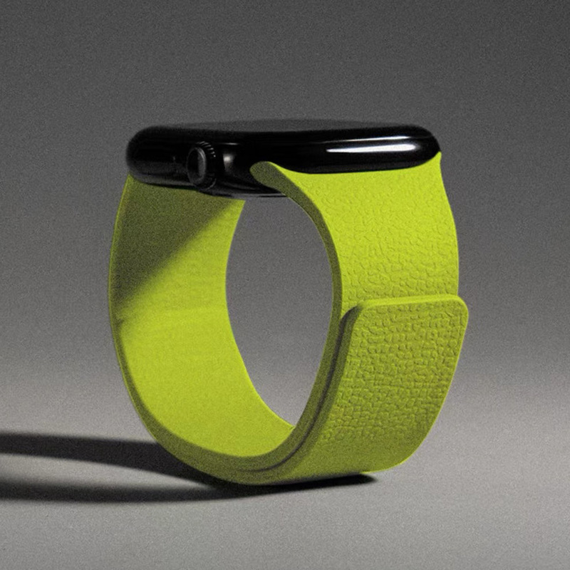 Apple iwatchs10 Huawei gt5 Samsung Xiaomi s4 ライチパターン gt6 シリコンソフト磁気吸着 s11 時計ストラップに適しています。|undefined