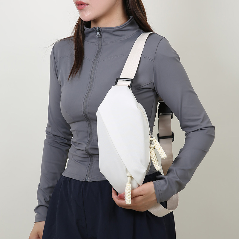 Bolso de pecho portátil de moda al aire libre simple coreano inns bolso de hombro casual de nylon bolso deportivo a prueba de rociadores