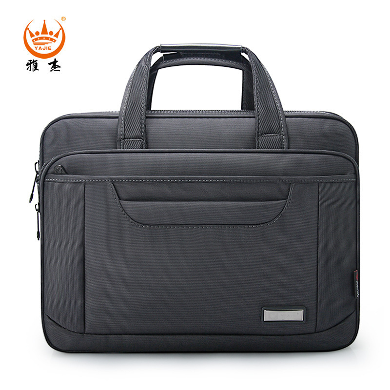 Men's Waterproof Oxford Cloth Computer Bag Business Briefcase Shoulder Large Capacity Handbag Business Printing Conference Bag