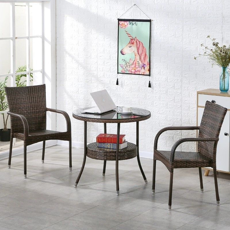 새롭게 업그레이드된 반포장 의자 2+70 복층조립 원형테이블(쿠션포함)