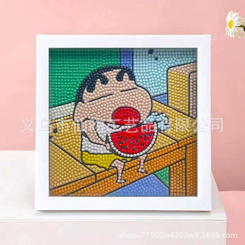 DIY-набор для алмазной мозаики 17×17 см, пластиковая рама, дизайн щенок, полный набор инструментов для кладки