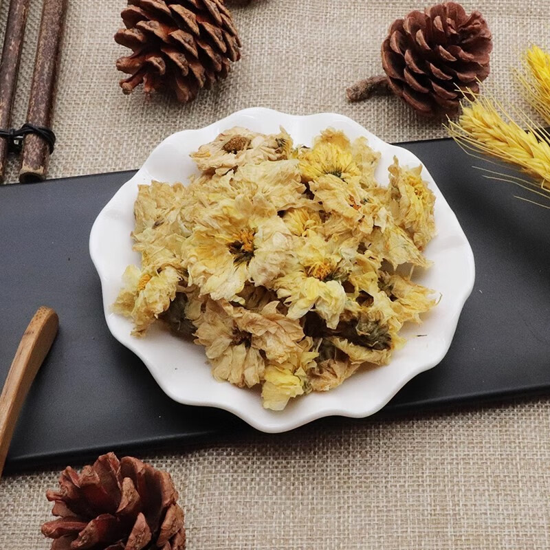 Hang Bai Ju Dried Chrysanthemum Buds 500g Herbal Tea Zhejiang Hangzhou White Chrysanthemum key features