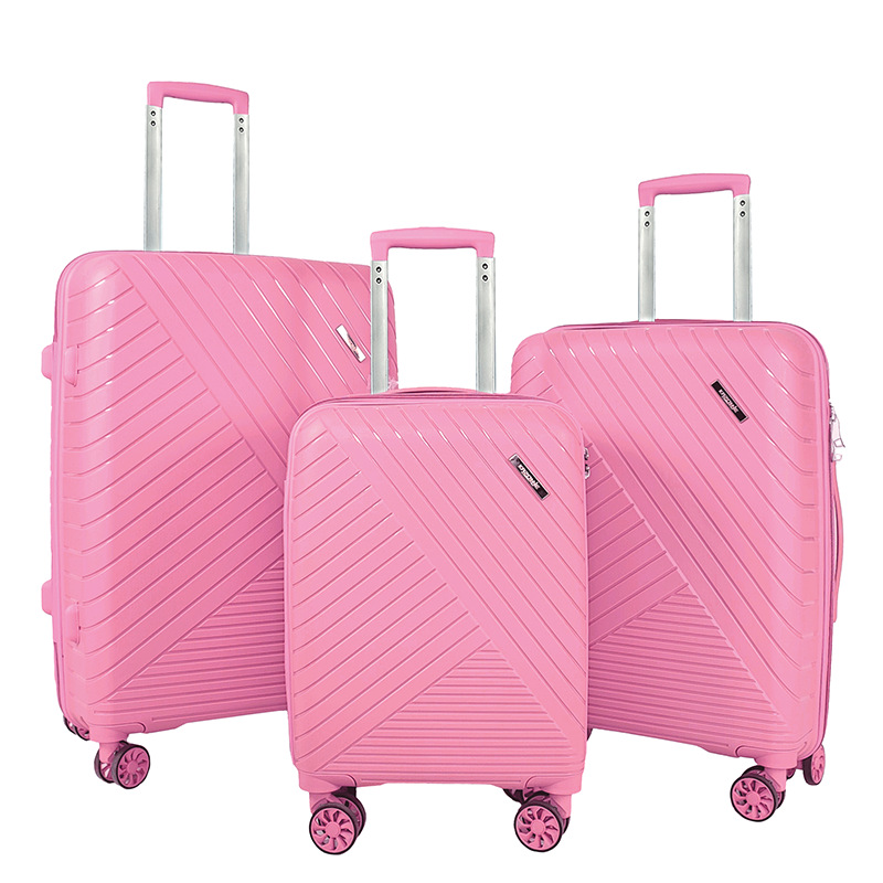 Maleta de embarque Caja madre de PP multifuncional femenina de 18 pulgadas Caja de contraseña a prueba de explosiones de tres piezas para estudiantes varones de alto valor