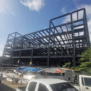 厂家出口 钢结构厂房库房 工业生产 多层停车房 钢结构工程安装