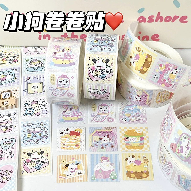 Мультяшный аниме персонаж рулон наклейки ins высокое значение