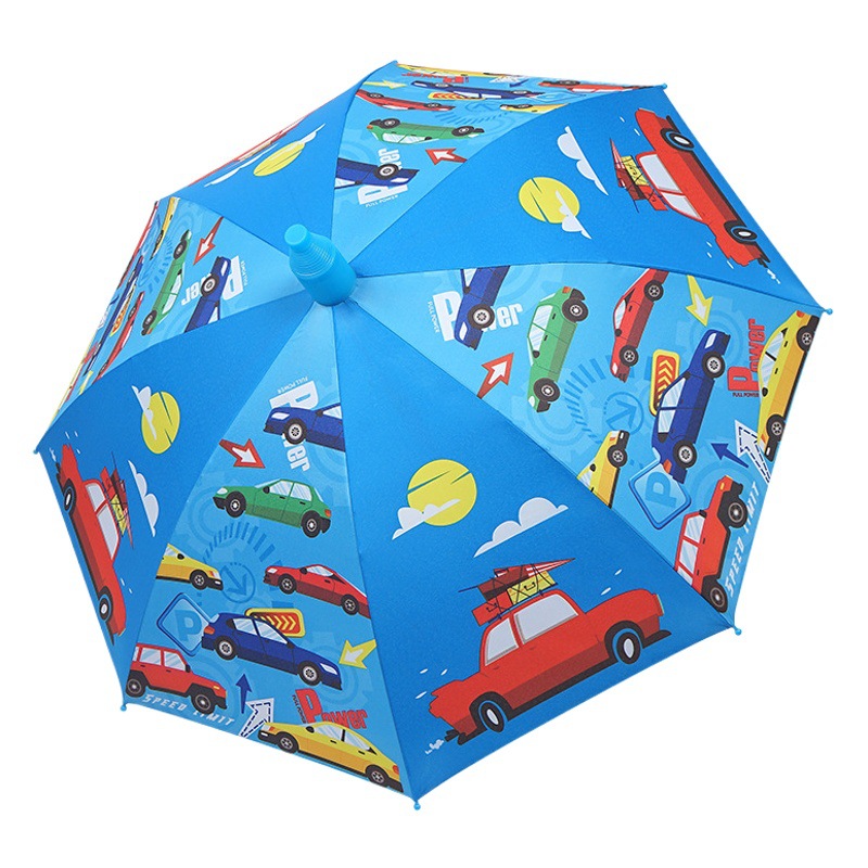 Large Cartoon Children's Umbrella Safety Belt Waterproof Cover Long Handle Umbrella Fixed logo Advertising Umbrella Student Sunshade Umbrella
