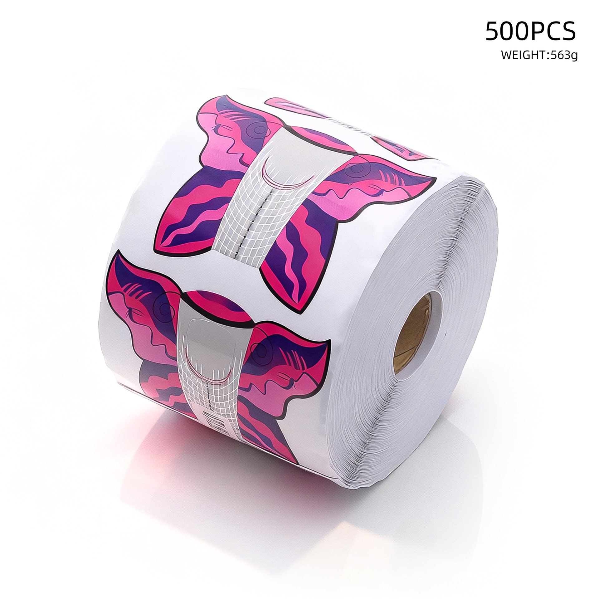 Puntas de papel con diseño de mariposa para decoración de uñas, puntas desechables para extensión de uñas de cristal, modelado y alargamiento con fototerapia, herramientas para salón de uñas.