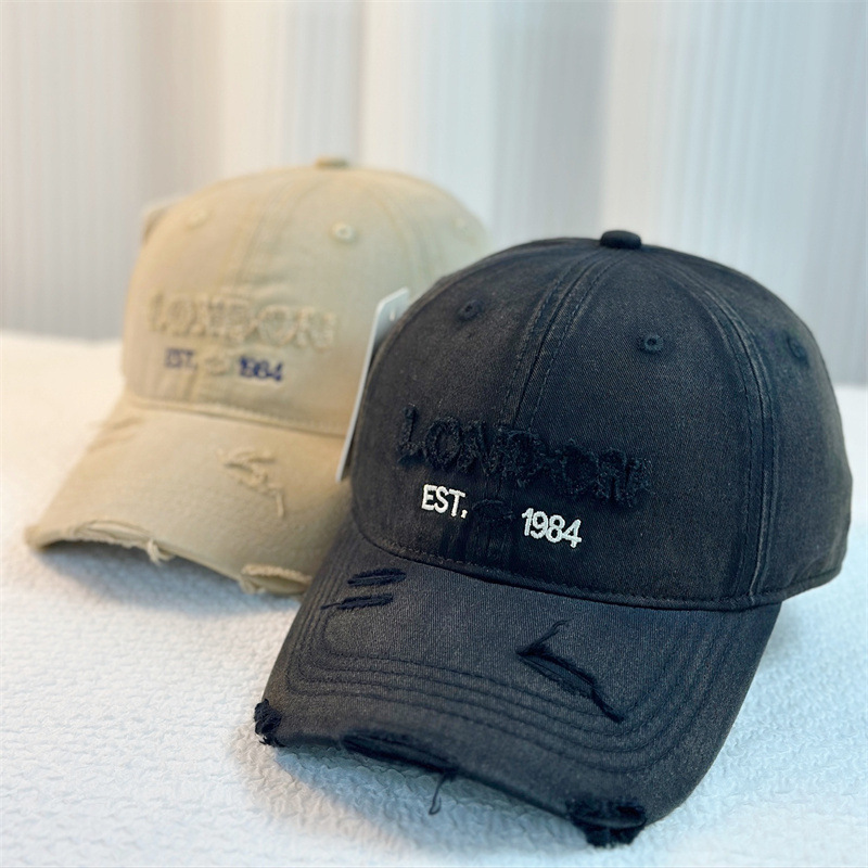 Primavera nueva cabeza grande vaquero lavar gorra de pato para niños blando sombrero de béisbol americano sombrero de moda masculino sombrero protector solar