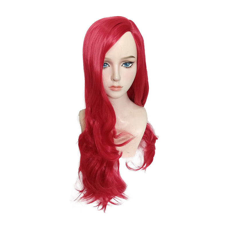 Movie Who Framed Roger Rabbit Cosplay Costume Jessica Little Mermaid Middle Part Red Long Curly Hair Cos Wig