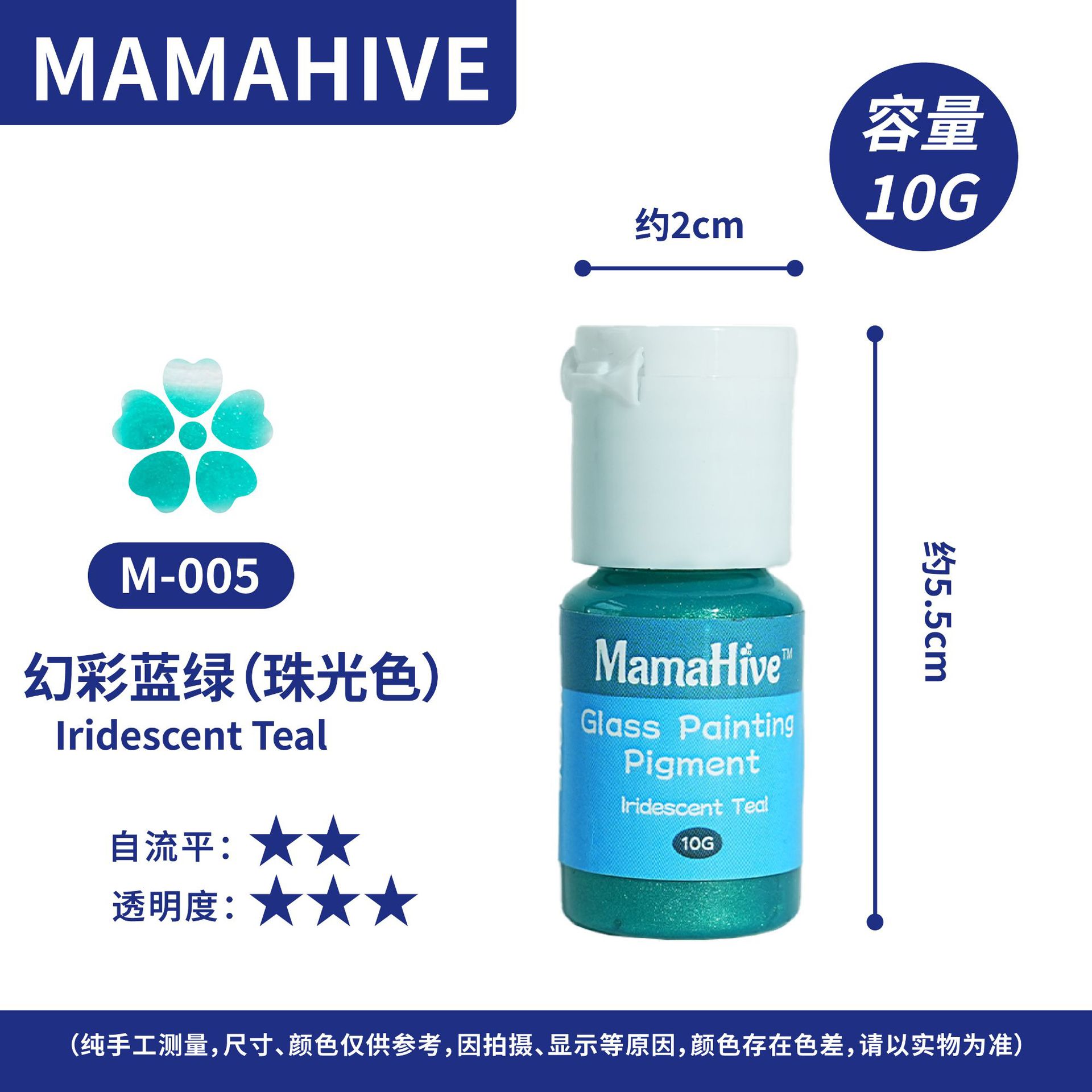 Symphony blue-green (pearlescent)