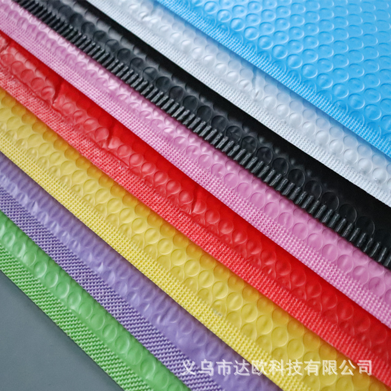 Co-extruida película burbuja bolsa color compuesto bolsa embalaje expreso bolsa impermeable bolsa espesada ropa embalaje espuma envolvente bolsa