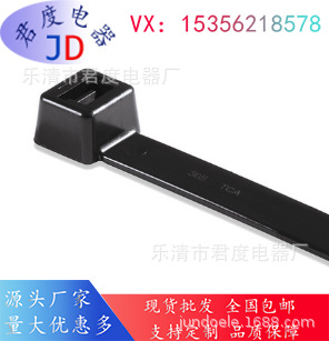 JD带玻璃纤维的无锯齿电缆扎带111-60100|LK2A-PA66-BK