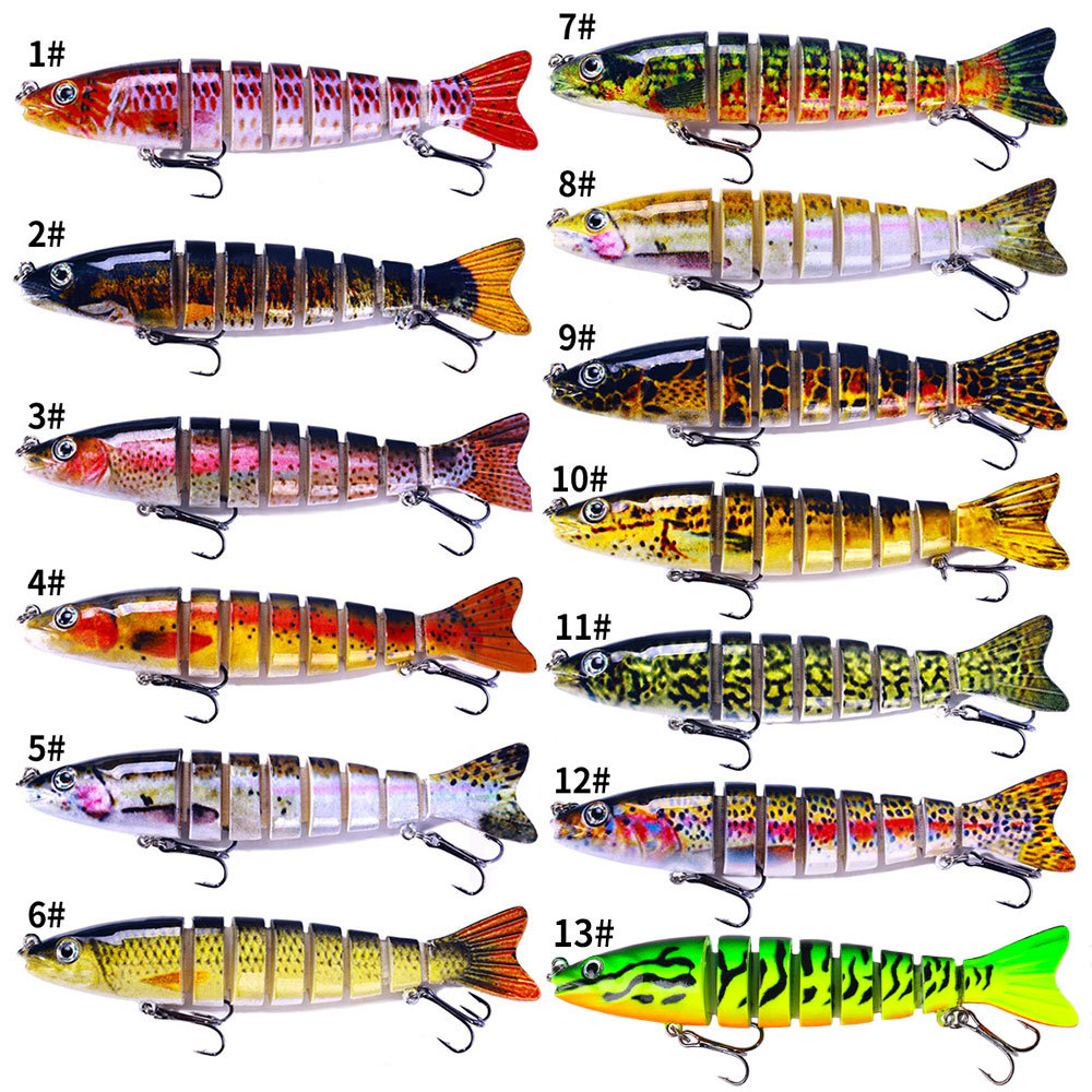 Luya cebo multi-Sección pescado 12.8cm18g simulación pescado cebo duro micro objeto Luya perro pescado falso cebo Pesca de Mar cebo de comercio exterior