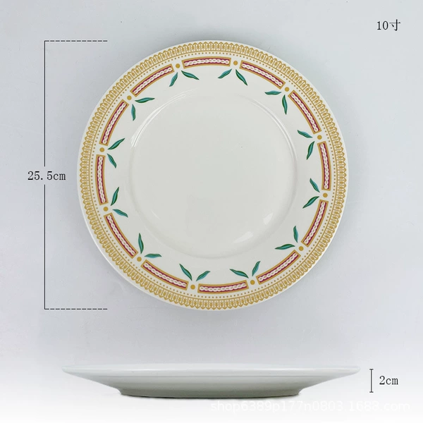 Danish lace-10 inch flat plate