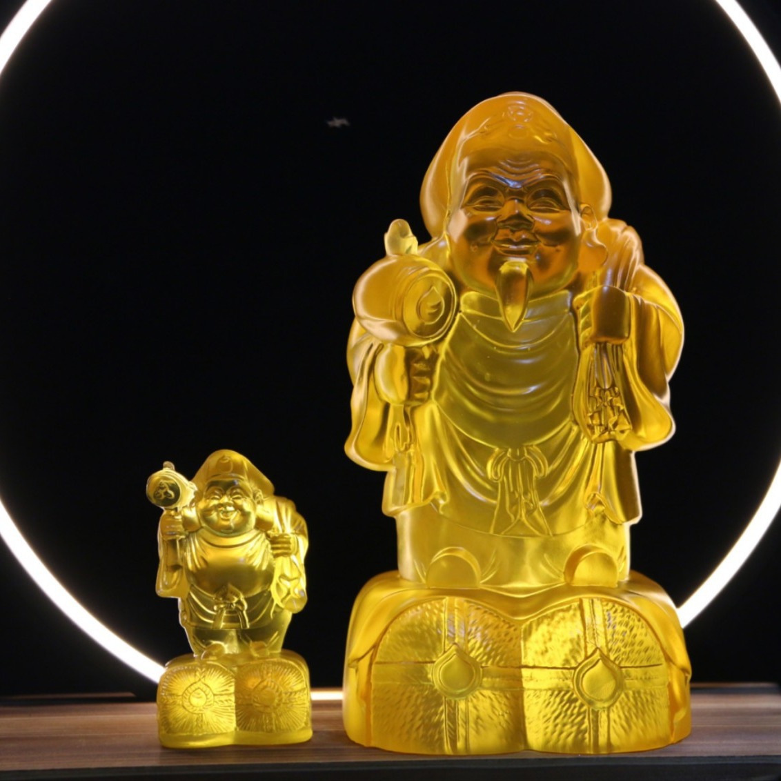 水琉璃密宗招财大黑天小黑天财神像家居寺庙佛堂祈福摆件批发