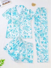 C 65981 Cotton Crepe Sleepwear Set Ůʿ˯�� �羳ŷ������