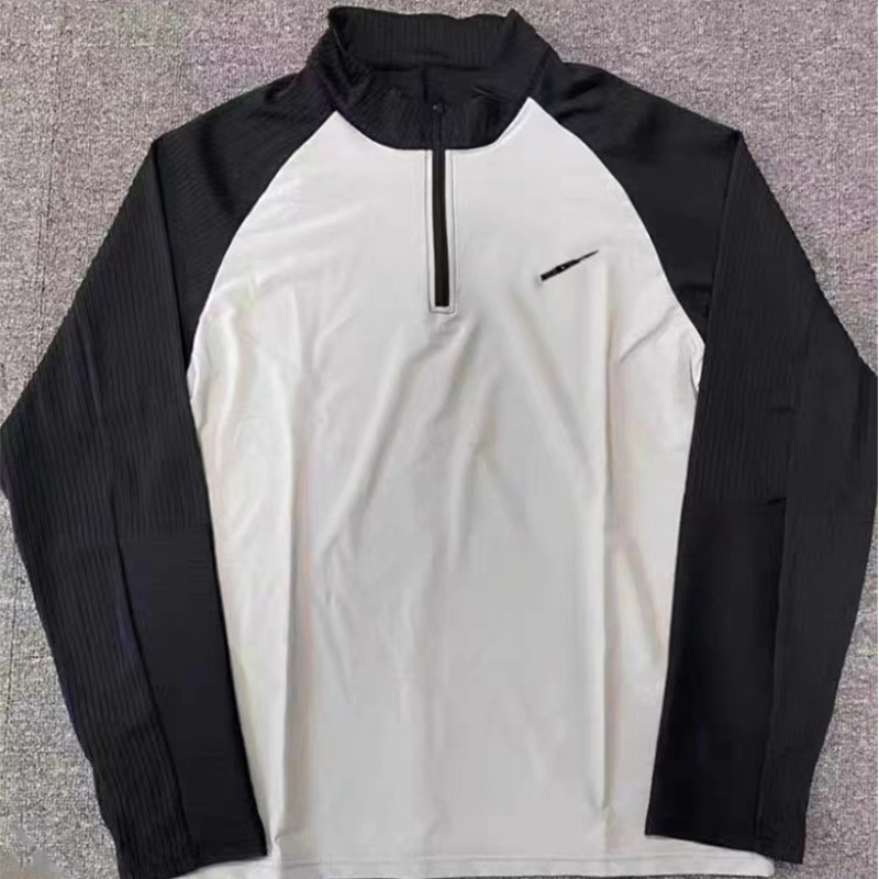 2025 Spring/Summer New Polyester Sports Quick-Dry Long-Sleeve Top with Half-Zip, Versatile and Breathable for Running 2025 Spring/Summer New Polyester Sports Quick-Dry Long-Sleeve Top with Half-Zip, Versatile and Breathable for Running