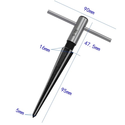 Hand taper reamer woodworking type machine taper reamer T-type reamer hole opener chamfering expansion countersunk head cutting tool