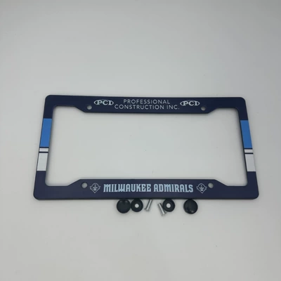 US standard four-hole plastic small round hole full-print license plate frame, personalized car license plate frame, decorative frame, license plate holder (License plate holder/license plate holder) - small-round-hole-full-printed-version