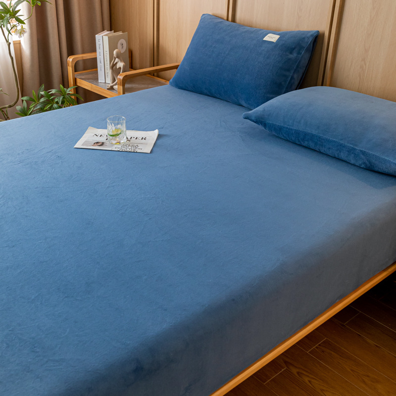 2024 nueva sábana de terciopelo de leche simple de color sólido