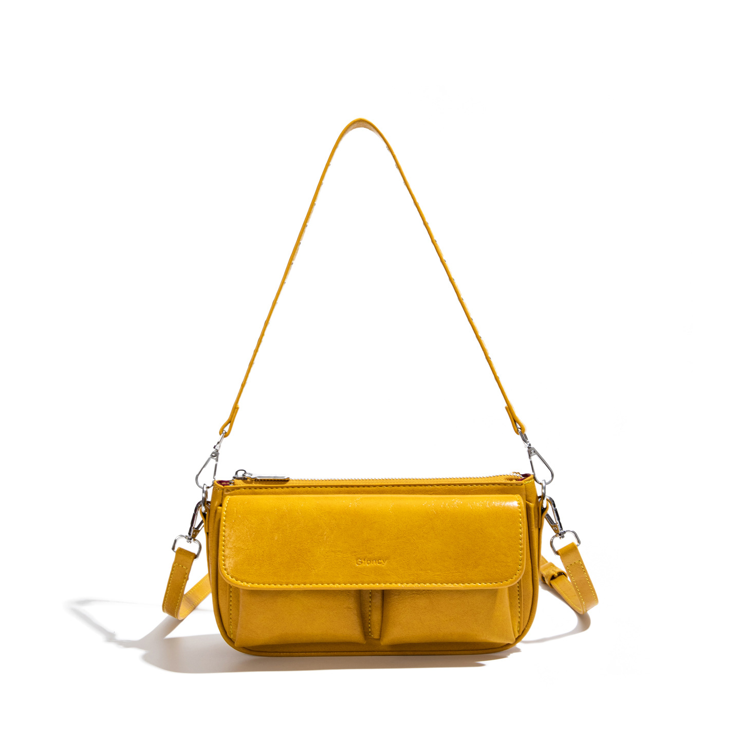 Bolsos de textura alta para mujeres 2026 nuevo lujo ligero exquisito versátil bolso cuadrado pequeño de moda casual mochila de hombro