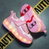 XF08 leather-covered detachable small four-wheel pink◁Ending soon
