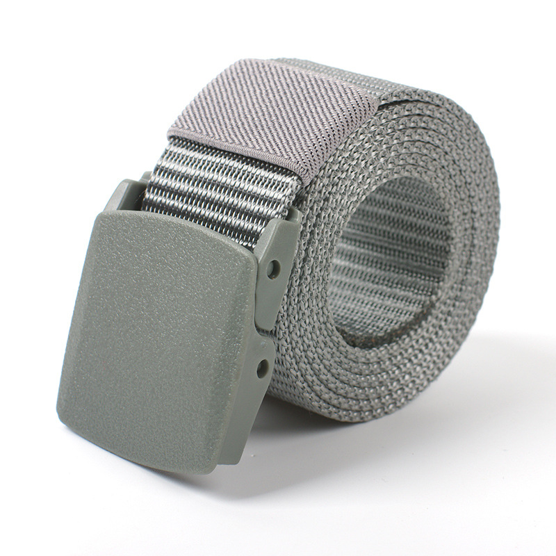 Cinturón de Nylon/Lona Unisex, Hebilla Automática, Estilo Militar/Casual