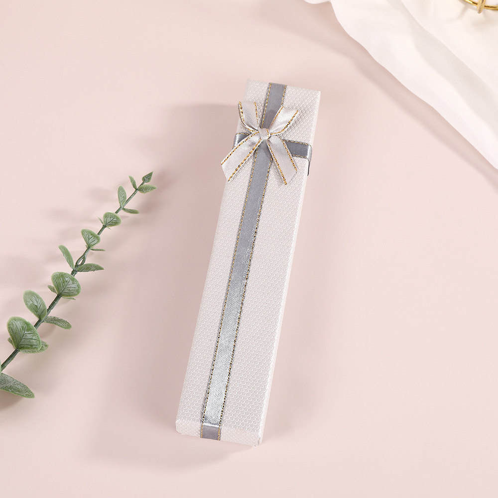 Fábrica directa nueva caja de regalo de madera collar pinzas de cabello caja de embalaje de joyería regalo de cumpleaños caja de regalo de arco creativa