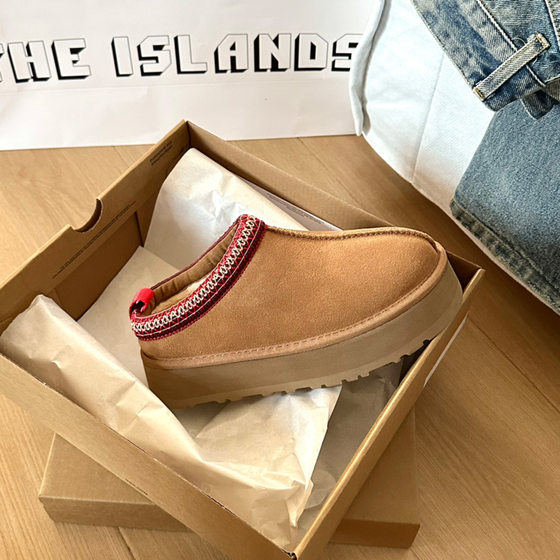 Large Quantity in Stock Wholesale Low-Top Tazz Woven Gigi Thick-Soled Ethnic Style Cotton Slippers Warm Snow Boots Cross-Border