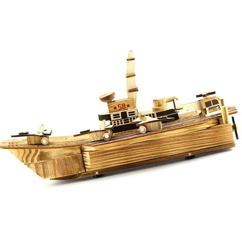 Деревянный авианосец, минифигурка, конструктор, игрушка