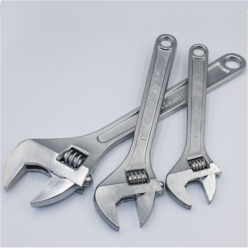 Hardware tools adjustable wrench, auto repair vehicle machine repair multi-purpose 6-24 inch flexible opening plastic handle movable plate