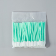 712B無塵淨化棉簽擦拭棒聚酯纖維單面雙層布簽工業防靜電布頭棉簽