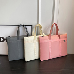 批發商務牛津布防水禮品手提袋簡約便攜會議包加棉手提電腦包女士