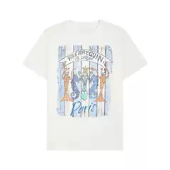 European Size Cotton T-Shirt with Vilebrequin Logo Print for Men and Women