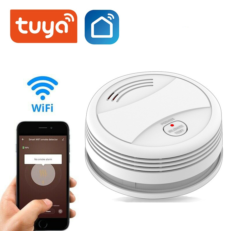 Graffiti inteligente WIFI inalámbrico alarma de humo hogar fuego especial inducción de incendios sensor de humo remoto inalámbrico