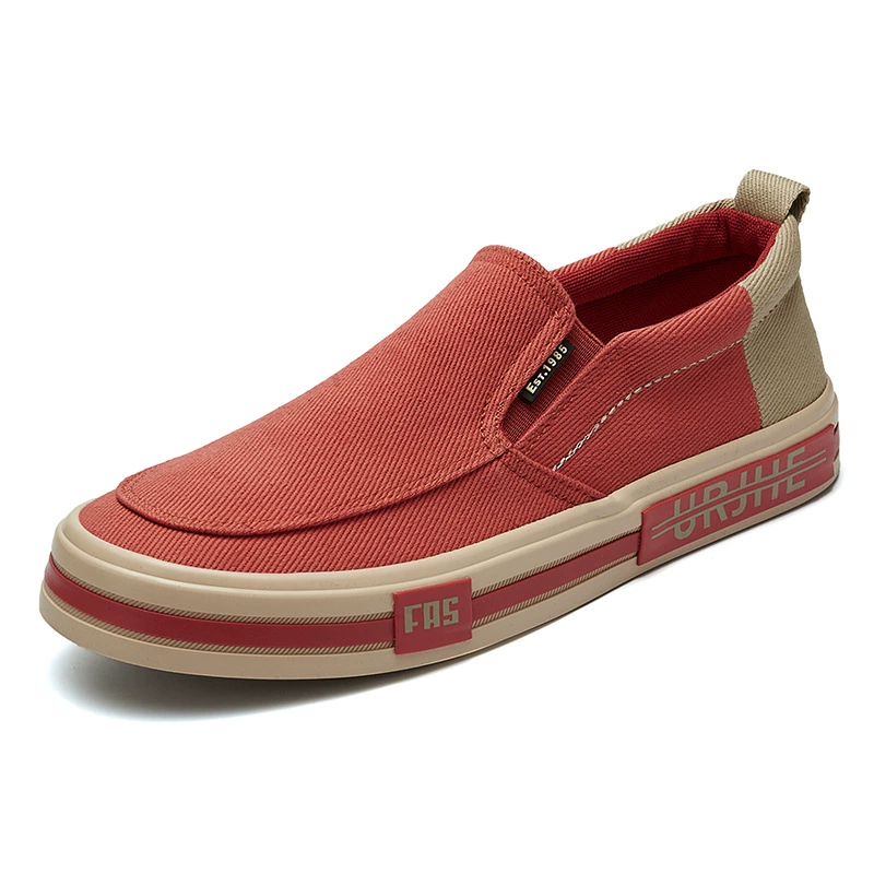 25137 Осенняя новая мужская обувь, модный нишевый дизайн, универсальные модные кеды из холщовой ткани, низкие дышащие кроссовки на плоской подошве.