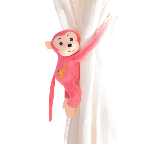 Little Monkey Gibbon Monkey Plush Toy Paolo Monkey Calls Banana Monkey Curtain Monkey Doll Cartoon Catching Machine Baby