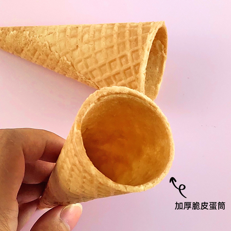 Ice Cream Powder Crispy Waffle Cone Egg Carton Black Carbon Ice Cream Crispy Waffle Cone Ice Cream Bowl