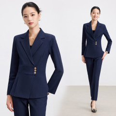 职业西装套装女2025新款春秋高级气质正装珠宝酒店经理前台工作服