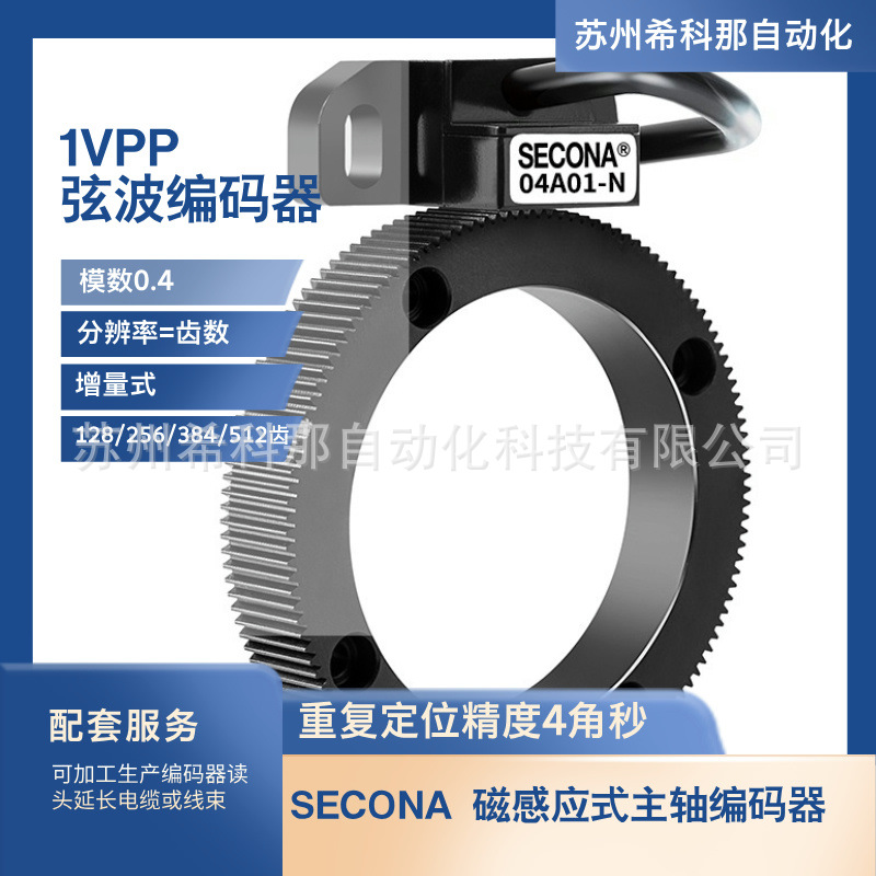 SECONA 04A01-N/512 弦波 分辨率S512 车铣复合主轴编码器