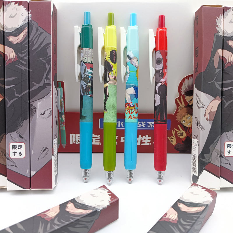 Animación fantasma cuchilla de la caja ciega bolígrafo estudiantes escritura cómoda suave bolígrafo neutro bolígrafo estudiantes de primaria transfronterizos