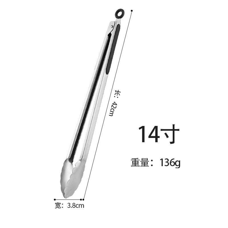 Clip de comida Clip de comida antideslizante de acero inoxidable Clip de bistec Clip de barbacoa Clip anti-escaldado Clip para hornear FCM resistente a altas temperaturas