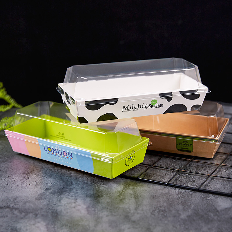 01系列烘焙长方形三明治毛巾卷 蛋糕包装盒 肉松小贝雪媚娘泡芙盒