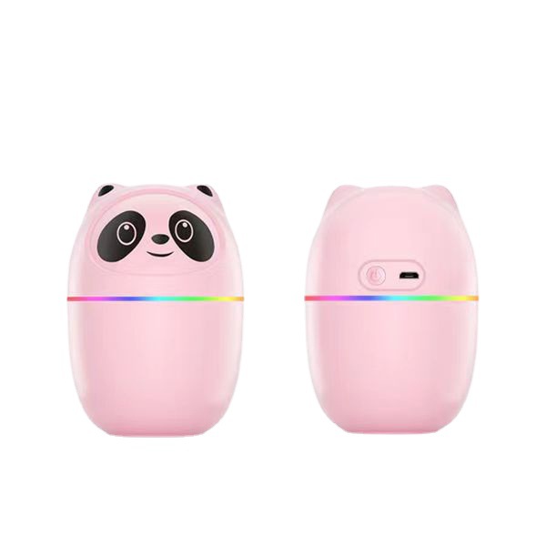 Oso USB humidificador Nuevo Hogar dormitorio Oficina aromaterapia aceite esencial luz de la noche pantalla digital 2L doble aerosol humidificador
