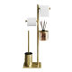Toilet Brush Household Toilet Floor Tissue Holker Bathroom Moisture-proof Toilet Paper Roll Paper Vertical Integrated Storage Rack
