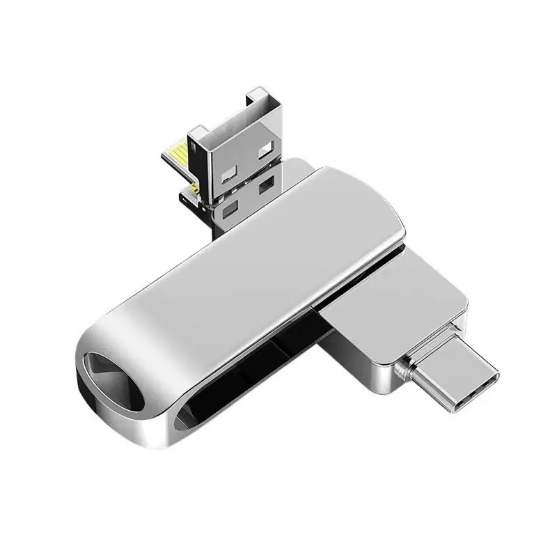 Apple type-C Android コンピュータに適した卸売フォーインワン携帯電話 USB フラッシュドライブデュアルインターフェイス大容量高速 USB フラッシュドライブ|undefined
